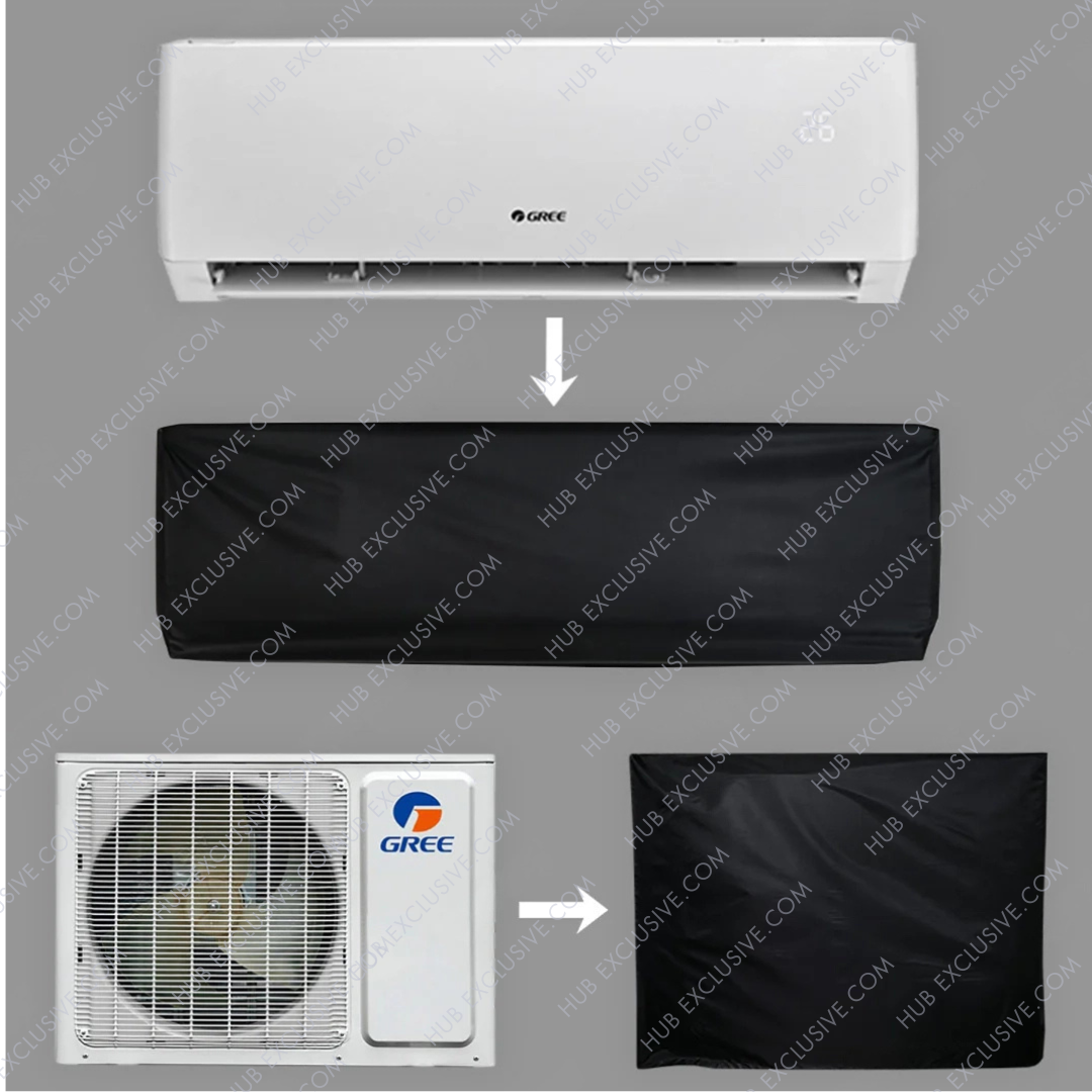 Parachute Fabric Dust & Waterproof Inner + Outer Ac Cover (Check Size Chart)