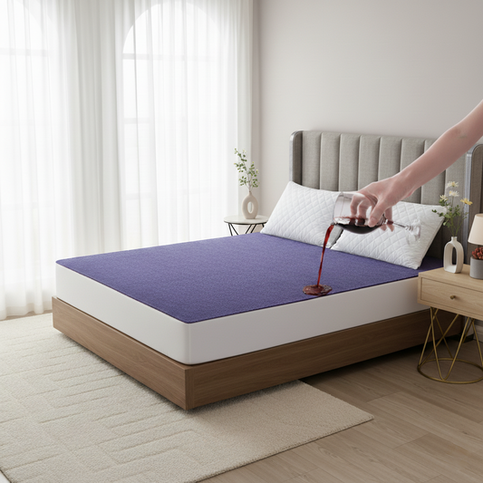 Premium Terry Cotton 100% Waterproof Fitted Mattress Protector In 4 Colors