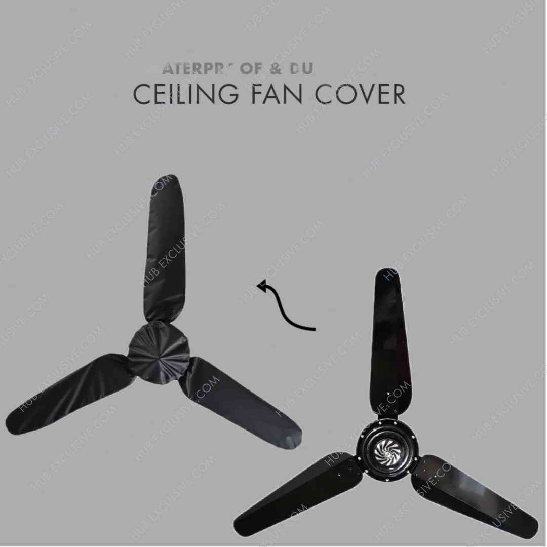 Parachute Fabric Dust & Waterproof Ceiling Fan Cover - Universal Size